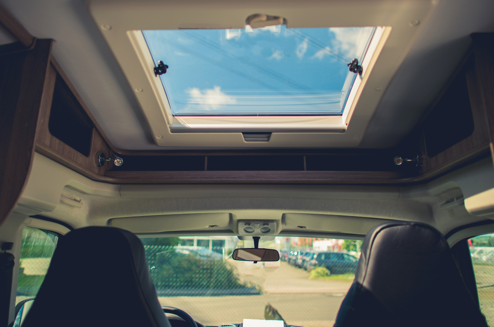 Winnebago shower skylight