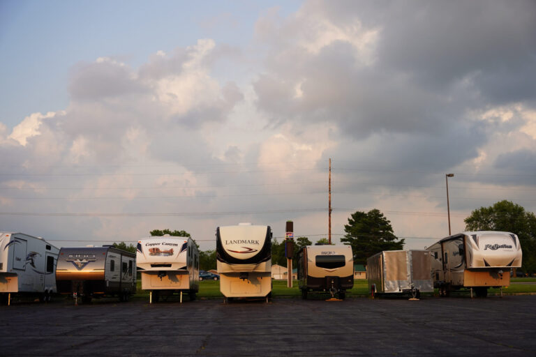 RVs in storage