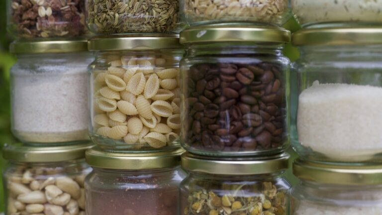 Pantry storage containers. These are one of the best RV storage ideas.