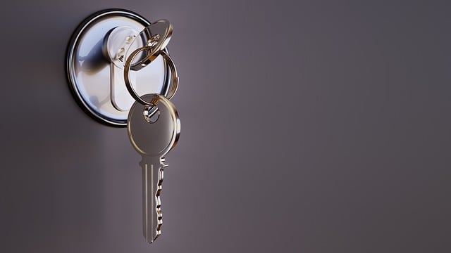 A key in a lock