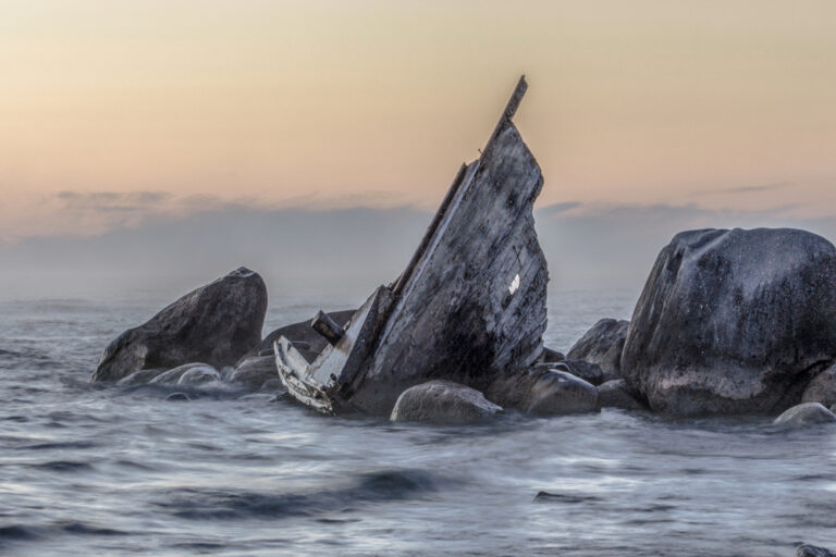 a shipwreck on the Michigan coast