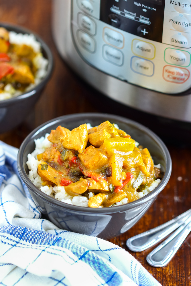 Instant Pot with chicken