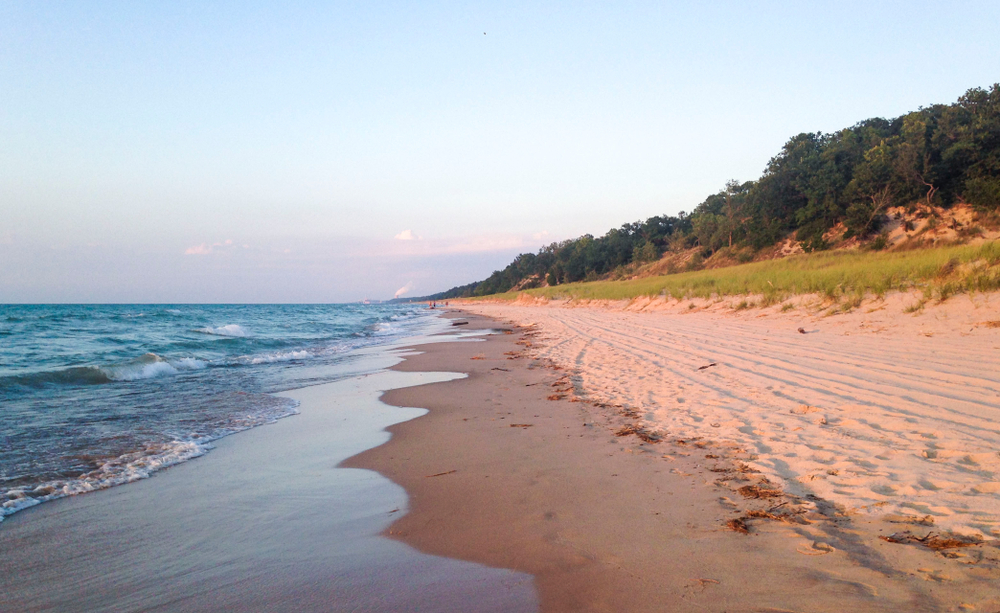 shoreline at Indiana Dunes State Park