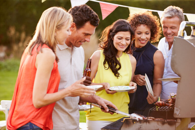 people enjoying a barbeque party