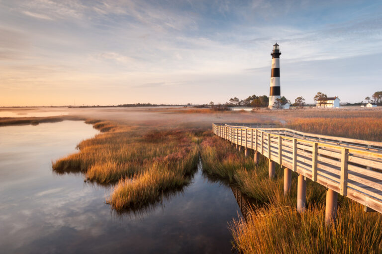 a lighthouse on the Outer Banks