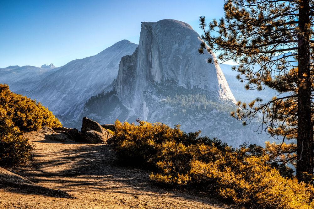 the view from Half Dome Trail