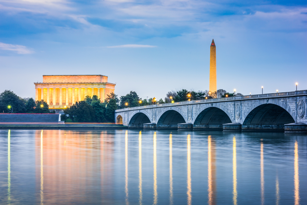 Washington DC at twilight