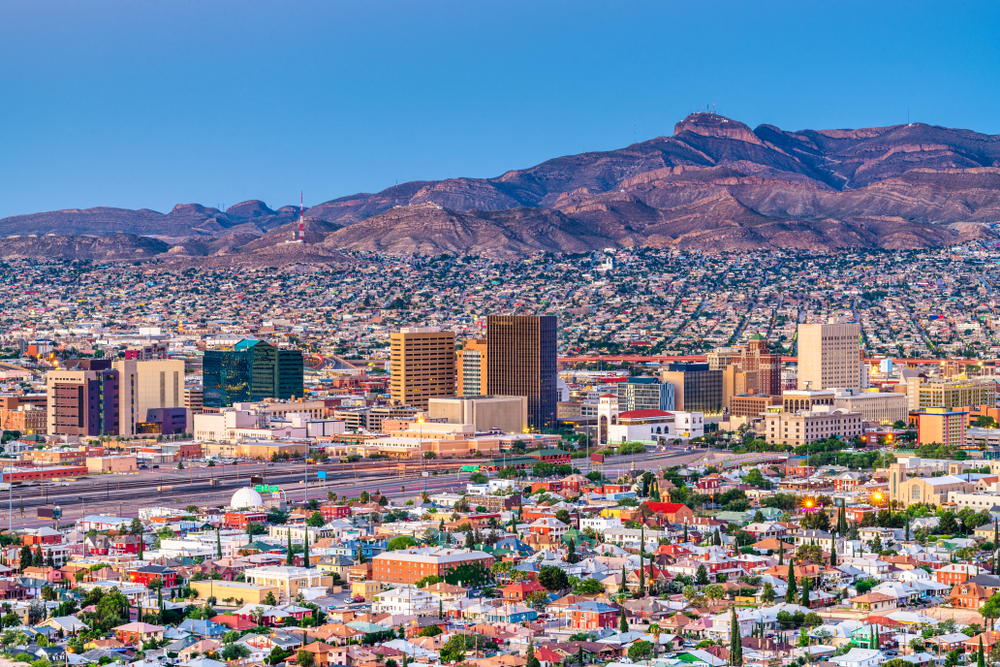 El Paso at twilight