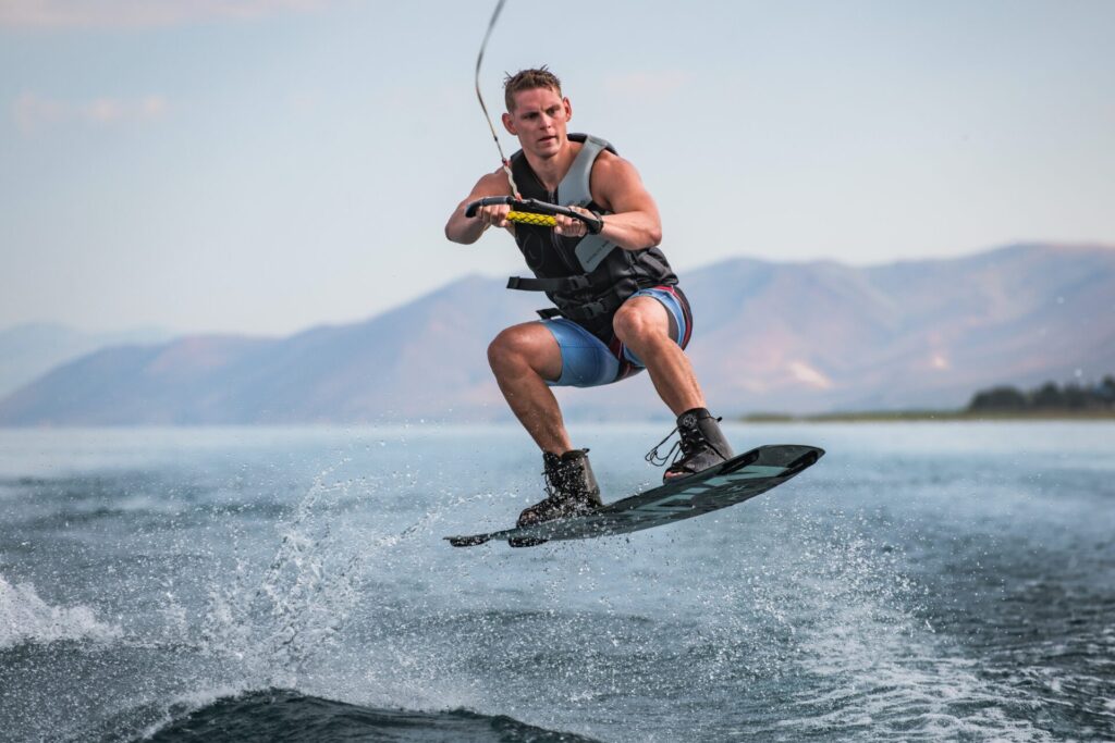 Water sports on Bear Lake near Salt Lake City