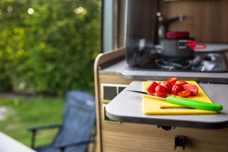 RV Double Sink Cover Adds Additional Counter and Cooking Space in Your RV  Kitchen 