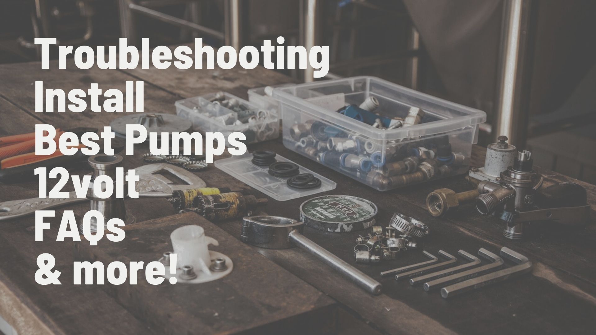 Did you know? - Pumps should not be run dry 