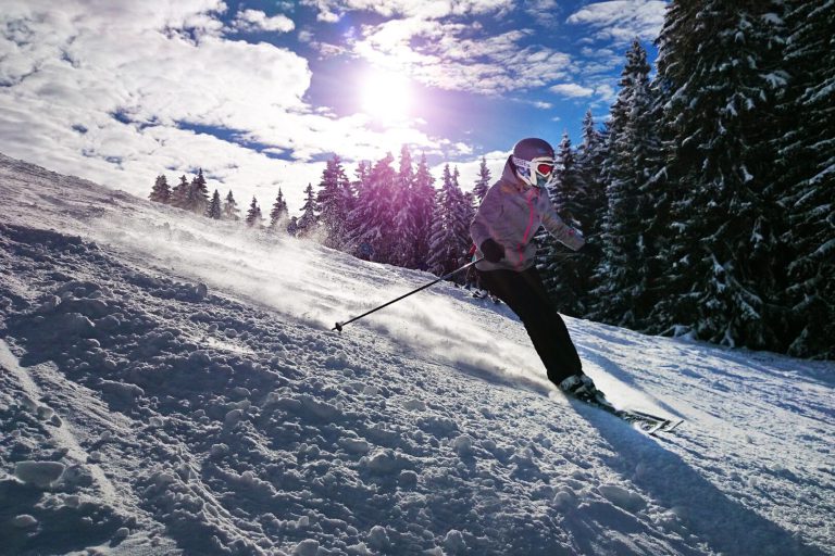 Person Skiing