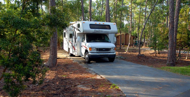 State Park Campsite with RV
