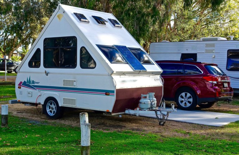 A-liner on campsite