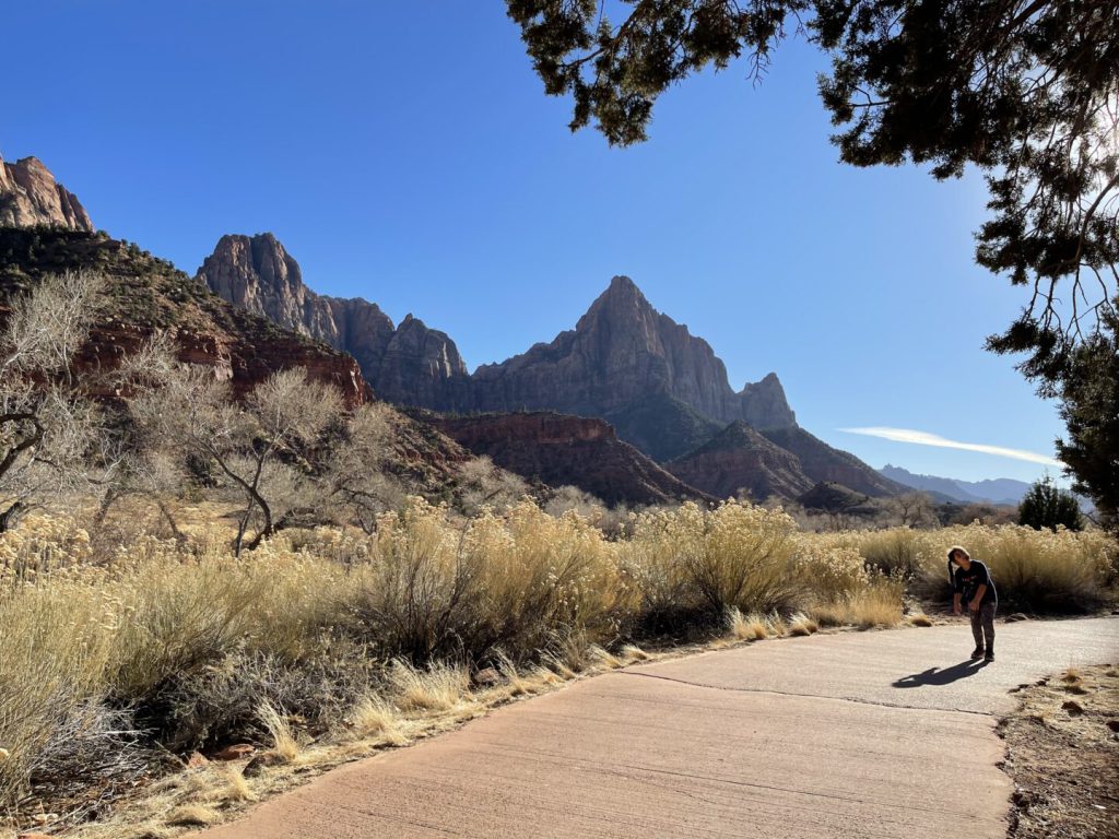 child walking down a path