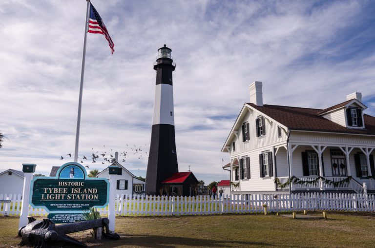 Tybee Island Light House in coastal Georgia