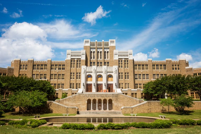 Little Rock, Arkansas: 01-10-2020: Little Rock Central High School, which is a National Historic Site.