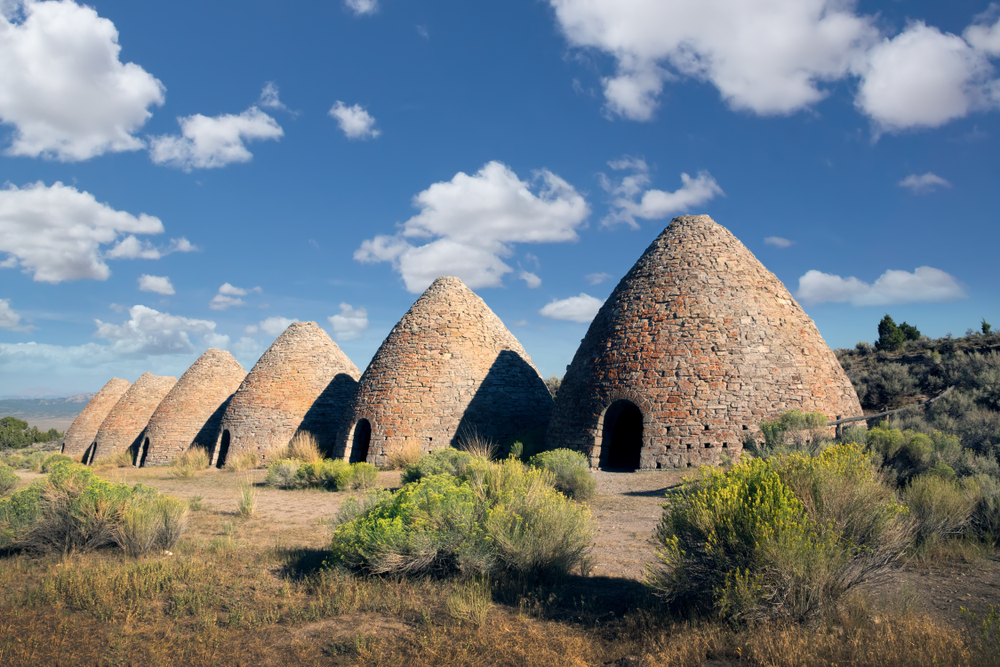 Ward Charcoal Ovens are a collection of six 30 feet high, beehive-shaped charcoal ovens located inside the Ward Charcoal Ovens State Historic Park in the Egan Mountain, Nevada, USA