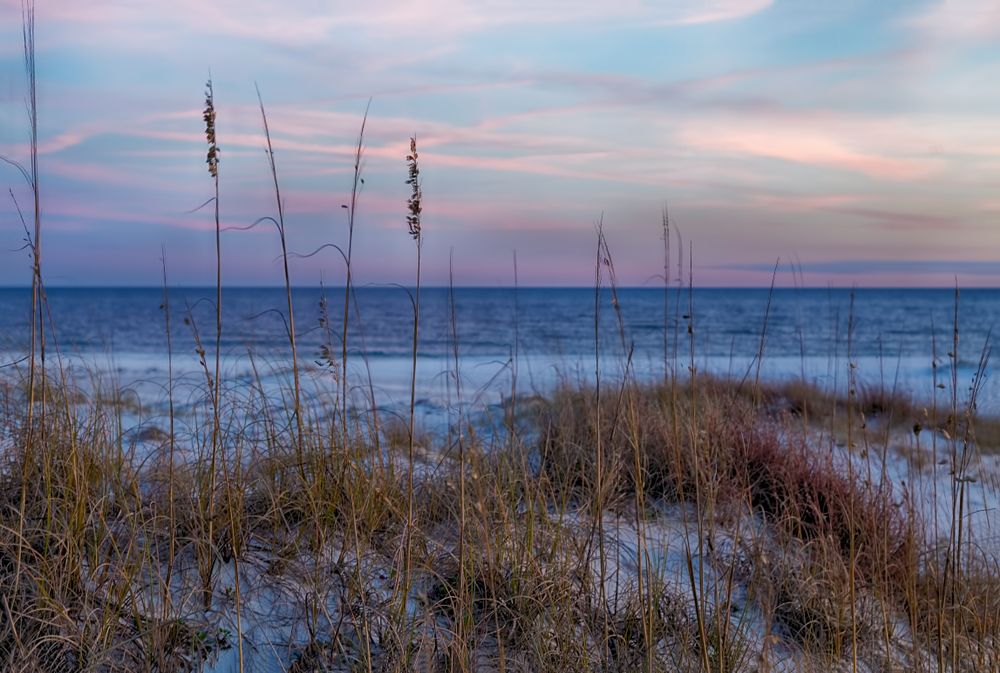 Beautiful sunset on Orange Beach, Alabama