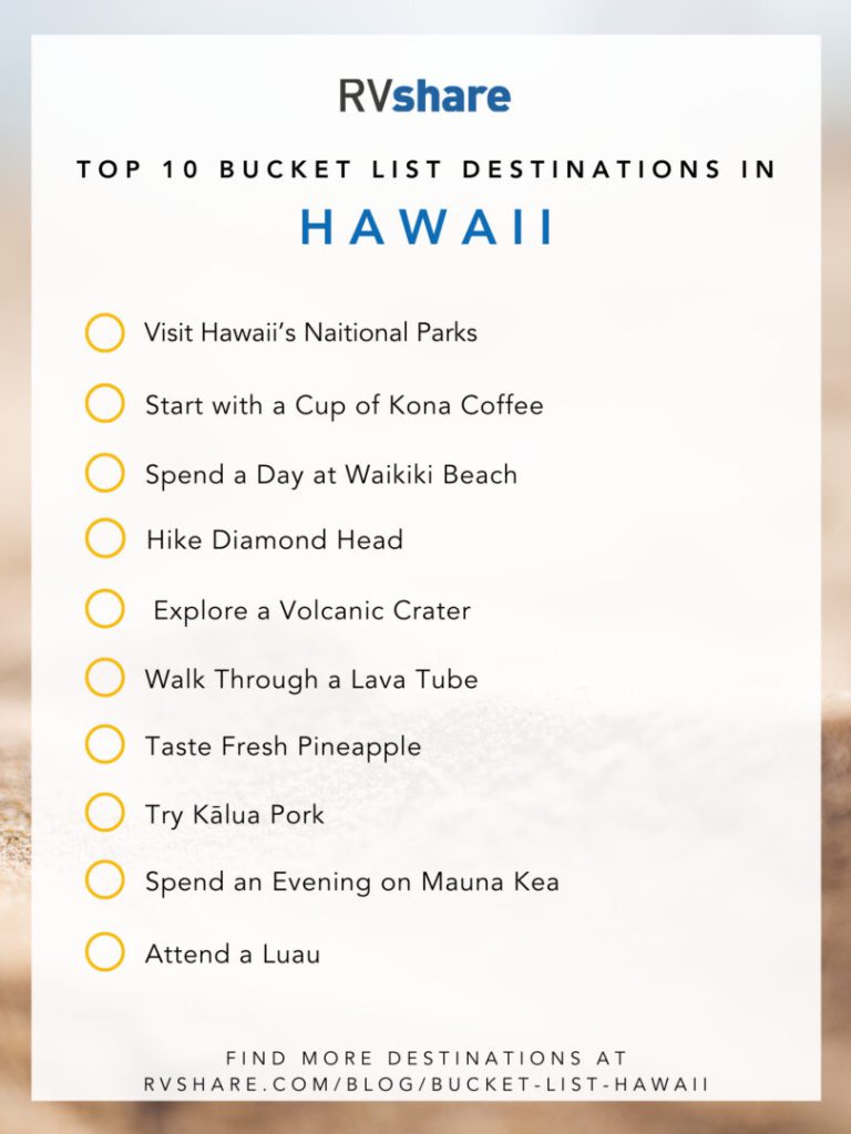 Hawaii bucket list