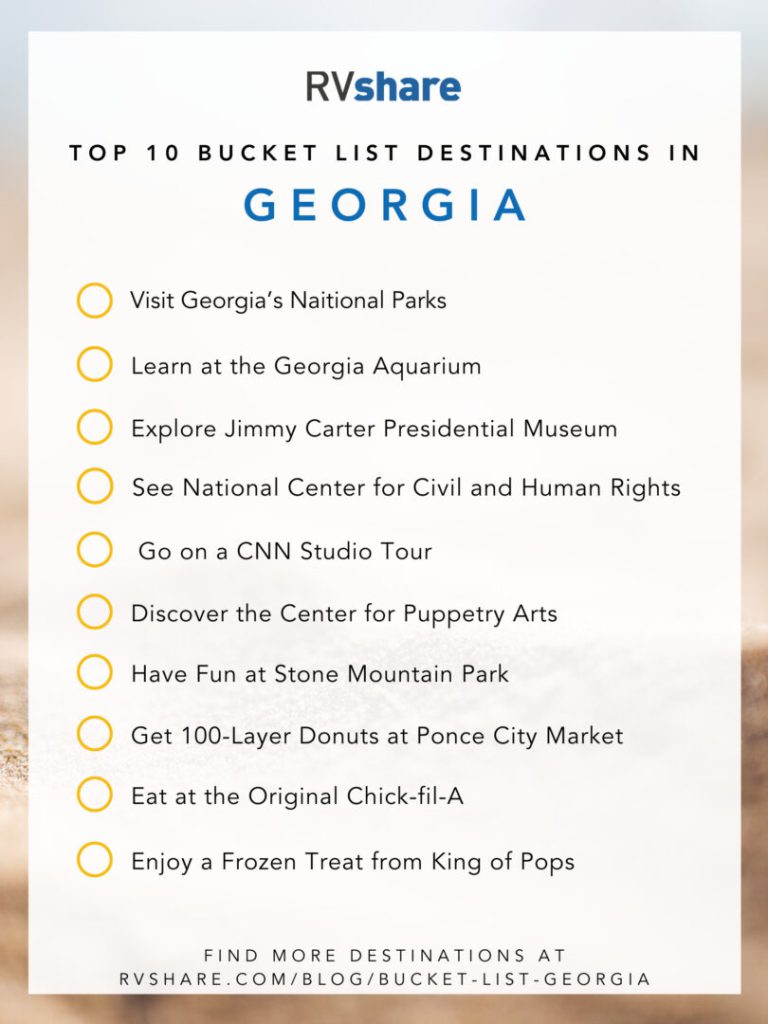 Georgia bucket list