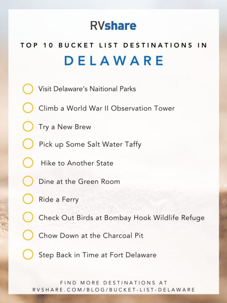 Delaware Bucket List