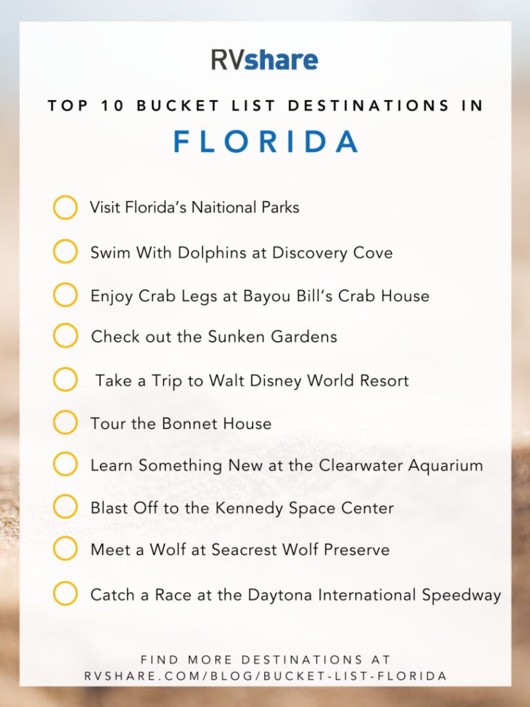 Top 27 Bucket List Destinations In Florida | RVshare