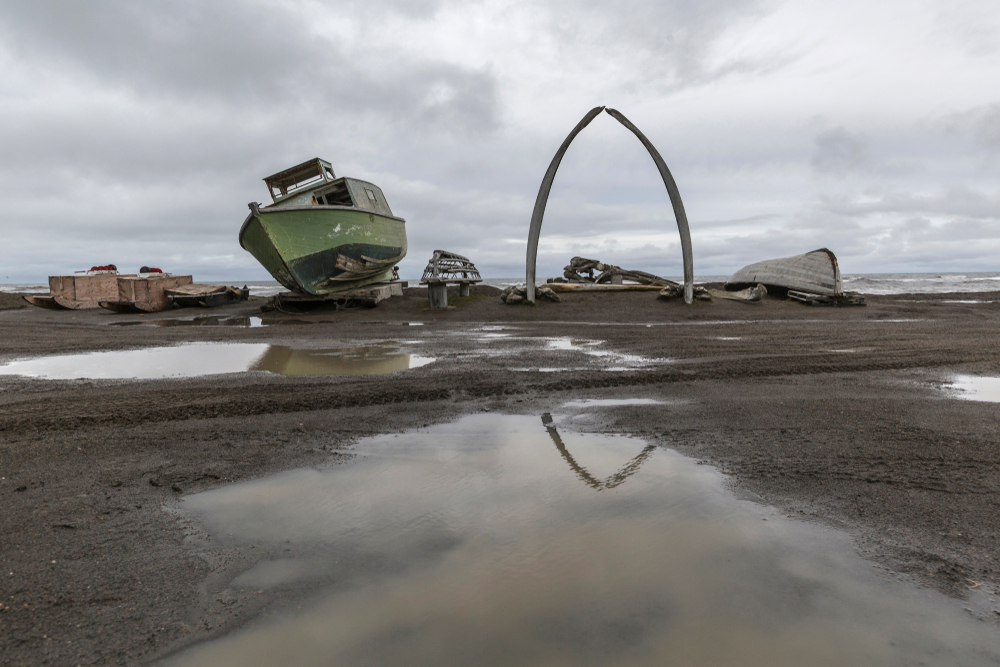 Barrow (UtquÃ¬agvik)is the most northern city of Alaska, USA