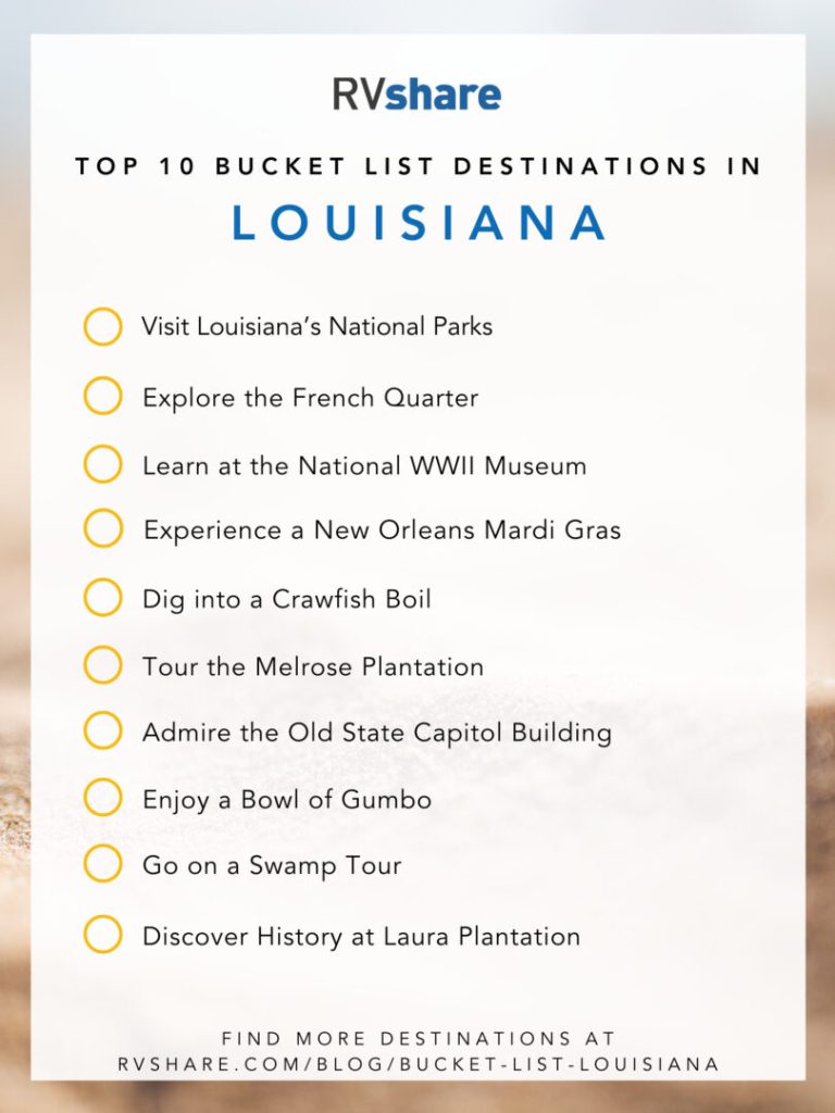 Louisiana bucket list