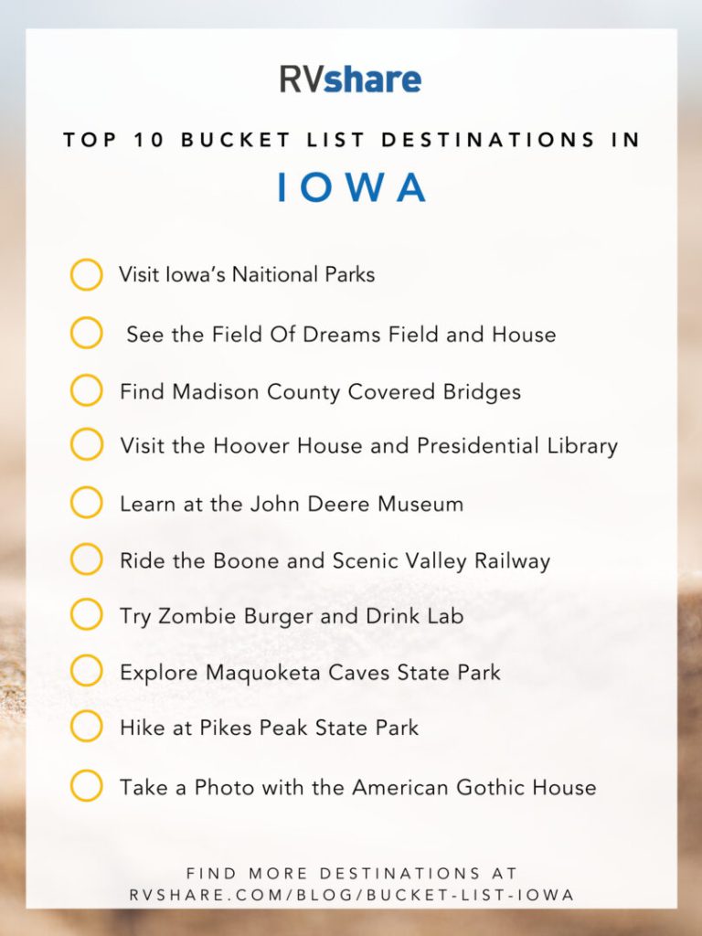 Iowa bucket list