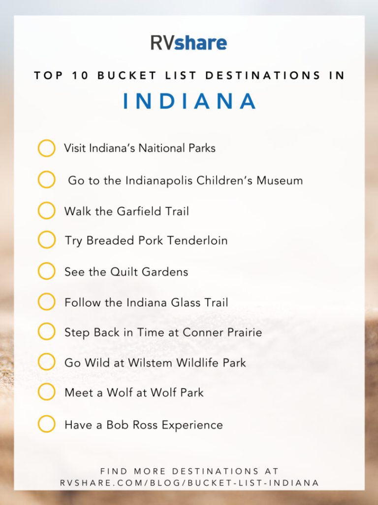 Indiana bucket list