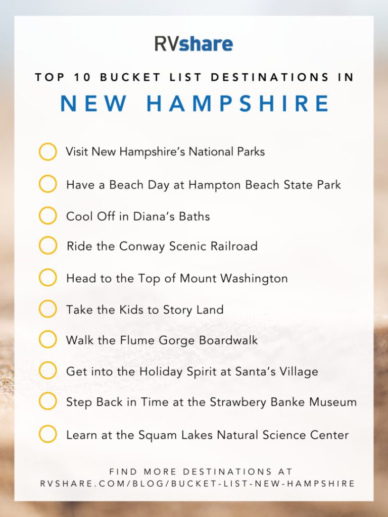 New Hampshire Bucket List