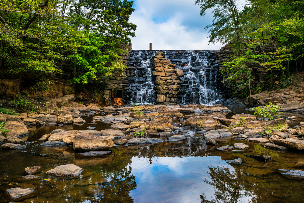 Waterfall at Chewacla State Park new Auburn, Alabama