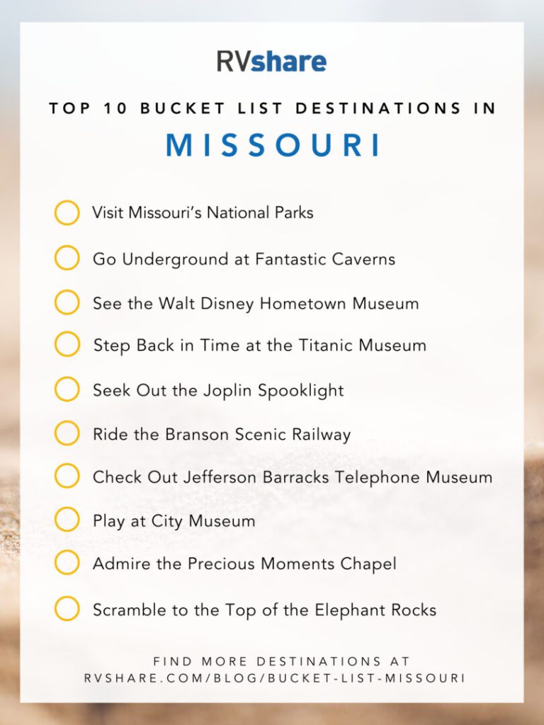Missouri Bucket List