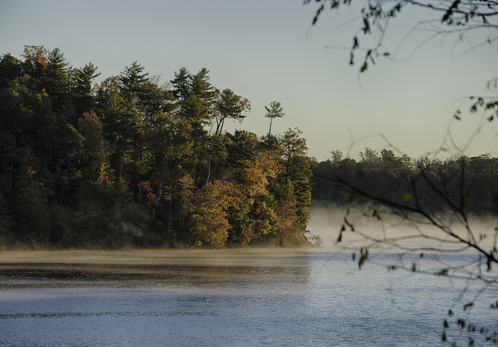 Lake James State Park in North Carolina in the Fall.