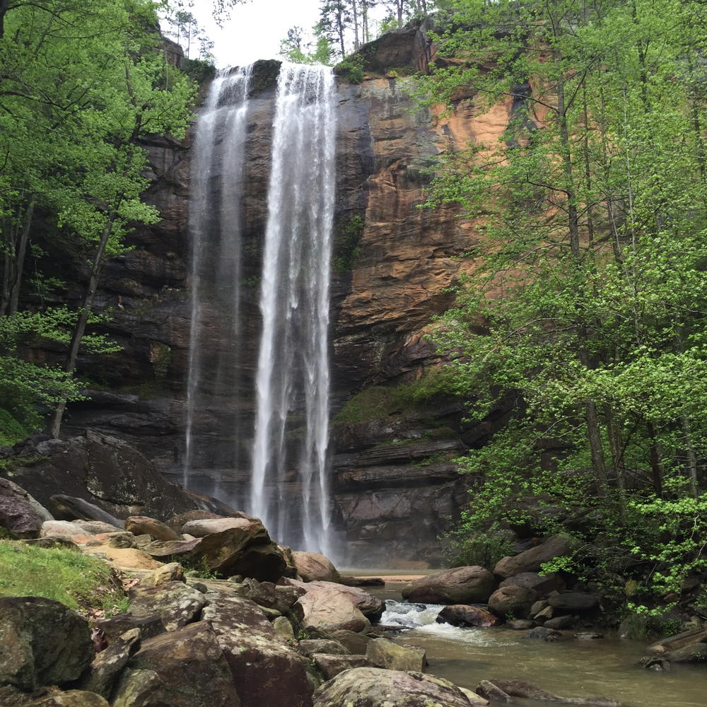 Toccoa Falls in Toccoa, Georgia