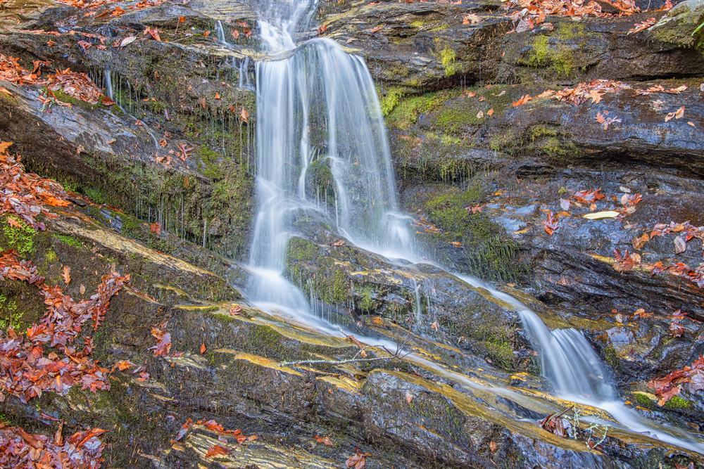 Detail of Becky Branch Falls, during the 2016 drought, Chattahoochee National Forest, Georgia.
