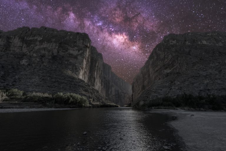Santa Elena Canyon under the Milky Way - Big Bend National Park