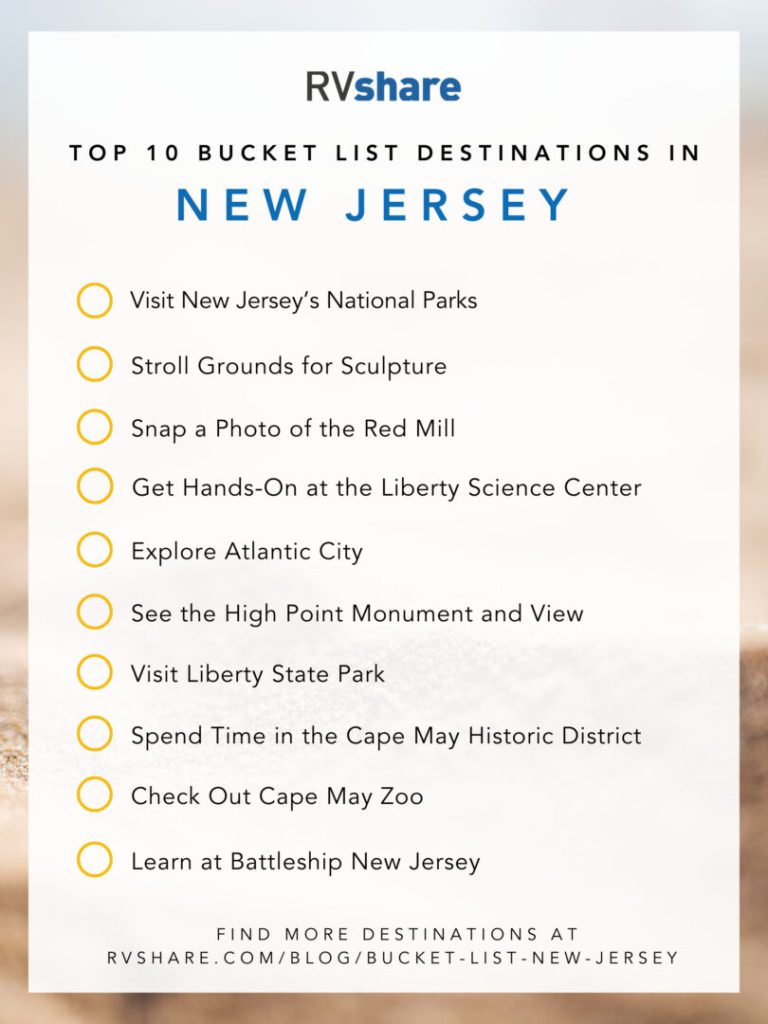 New Jersey Bucket List