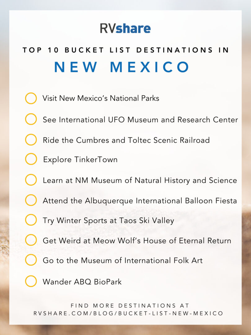 The Top 32 Bucket List Destinations in New Mexico | RVshare
