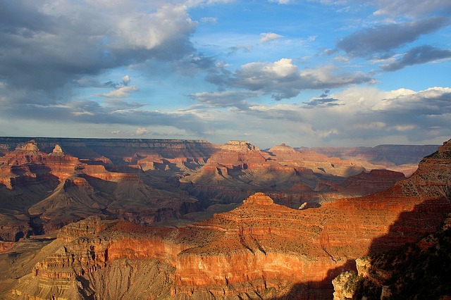 View of the Grand Canyon at sunset