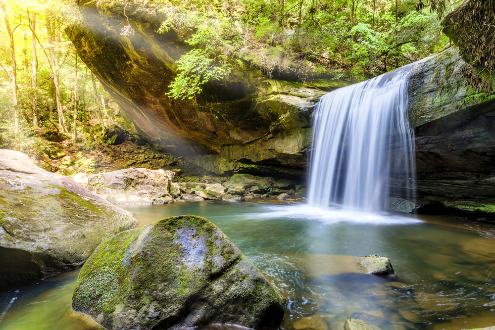 Dog Slaughter Falls in the Daniel Boone National Forest in Southern Kentucky