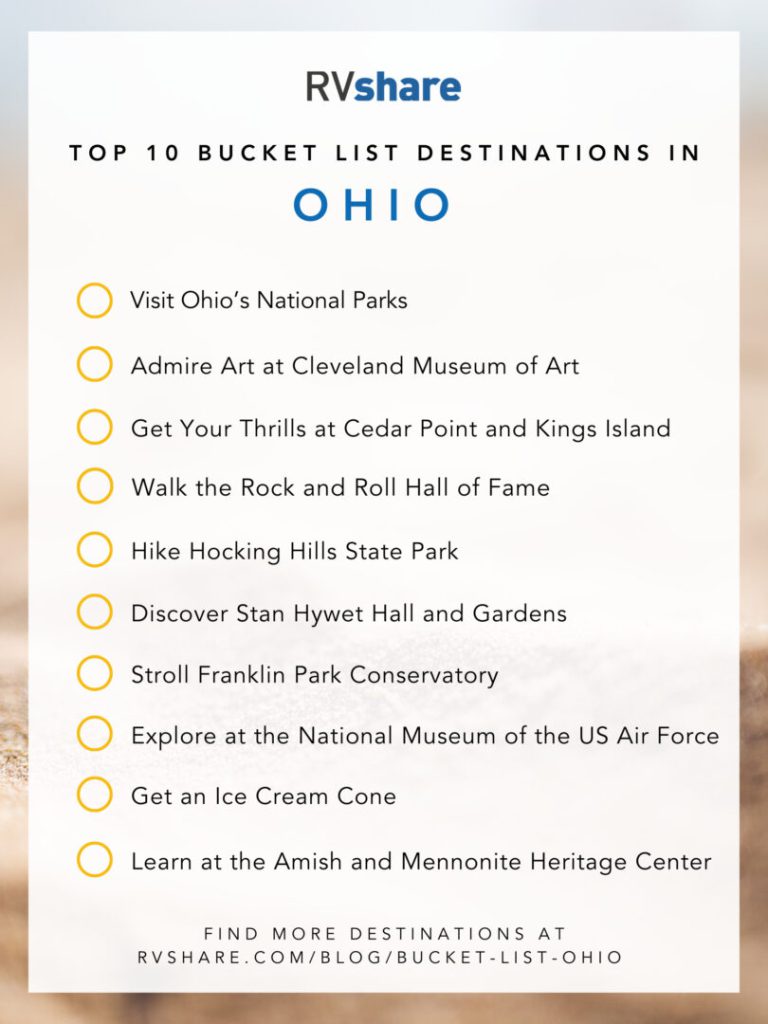 Ohio bucket list