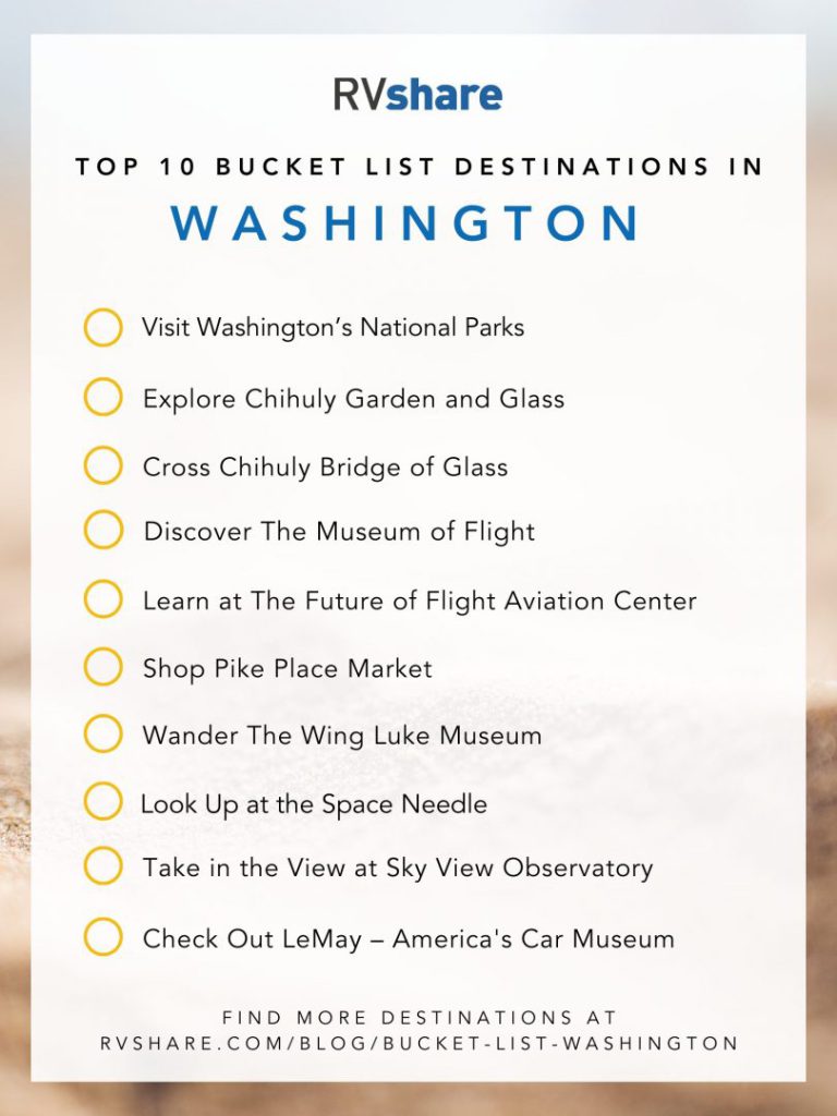 Washington bucket list