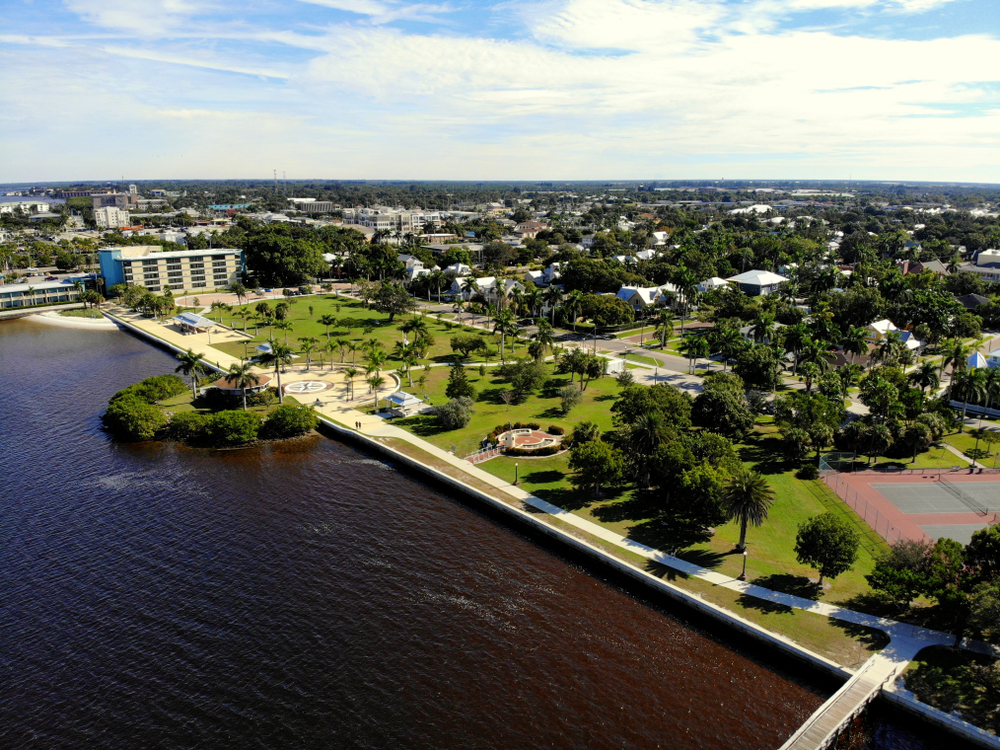 An aerial view of beautiful Punta Gorda.