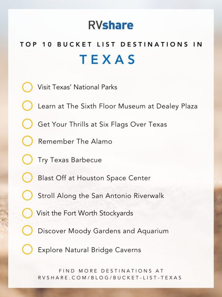 The Top 33 Bucket List Destinations in Texas RVshare