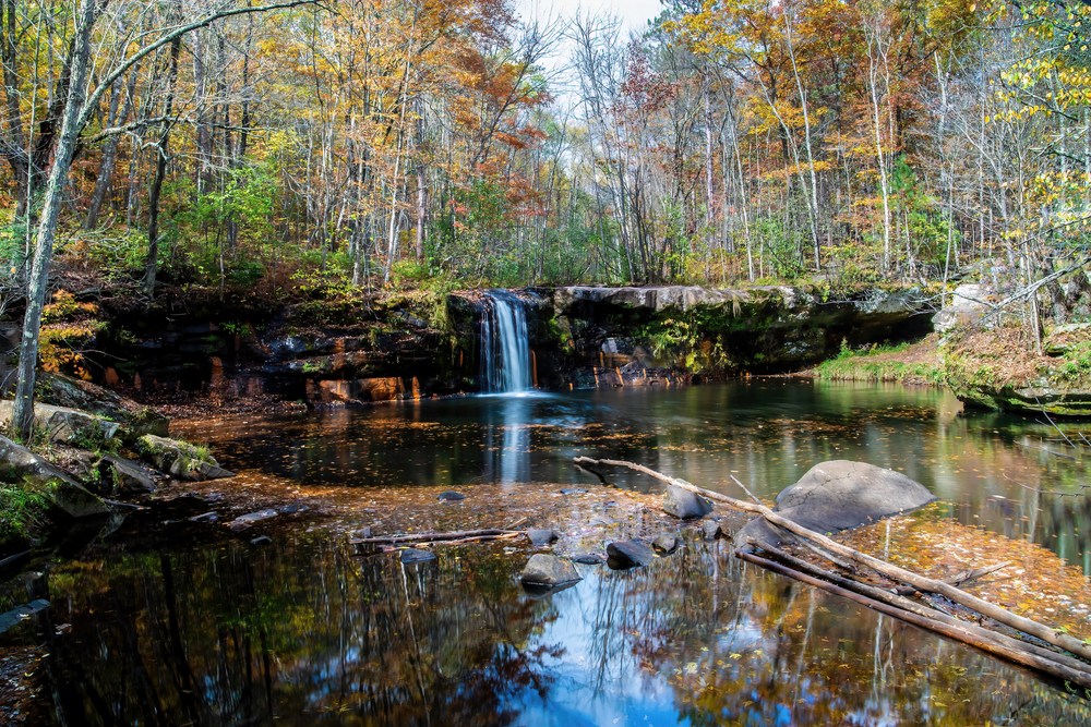 Wolf Creek Falls on the Kettle River in Banning State Park, Sandstone, Minnesota, MN USA.