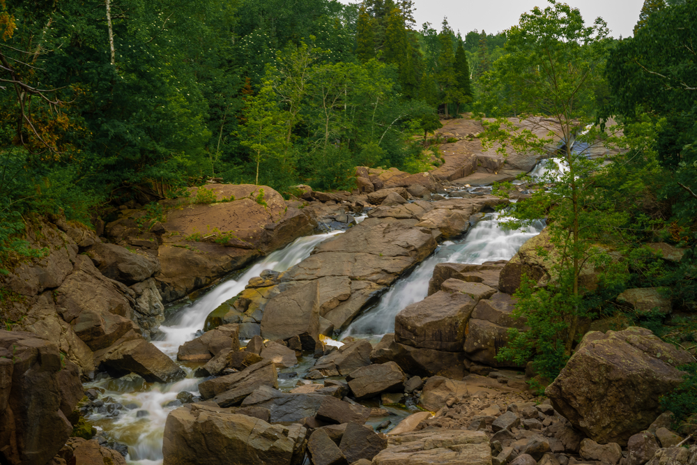 Beautiful waterfall just inside of Beaver Bay, MN.