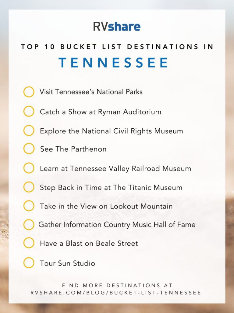 Tennessee bucket list