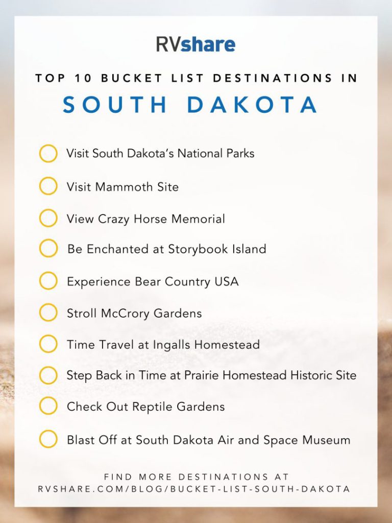 South Dakota bucket list